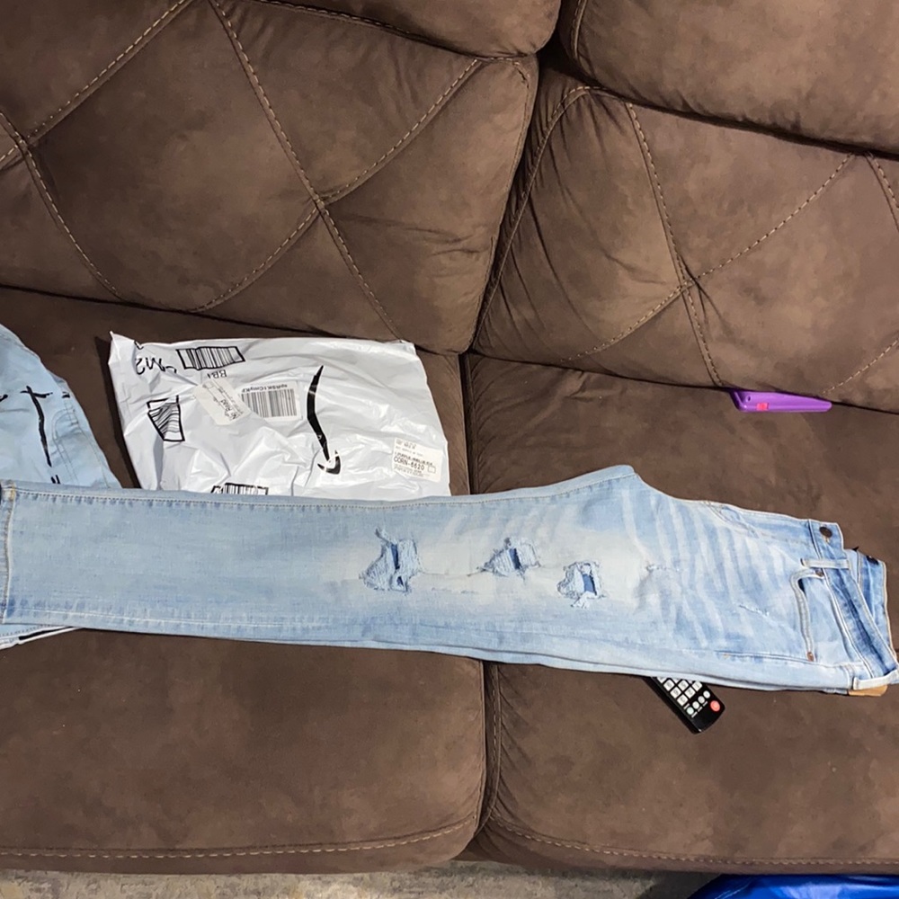 Aeropostale blue jeans.